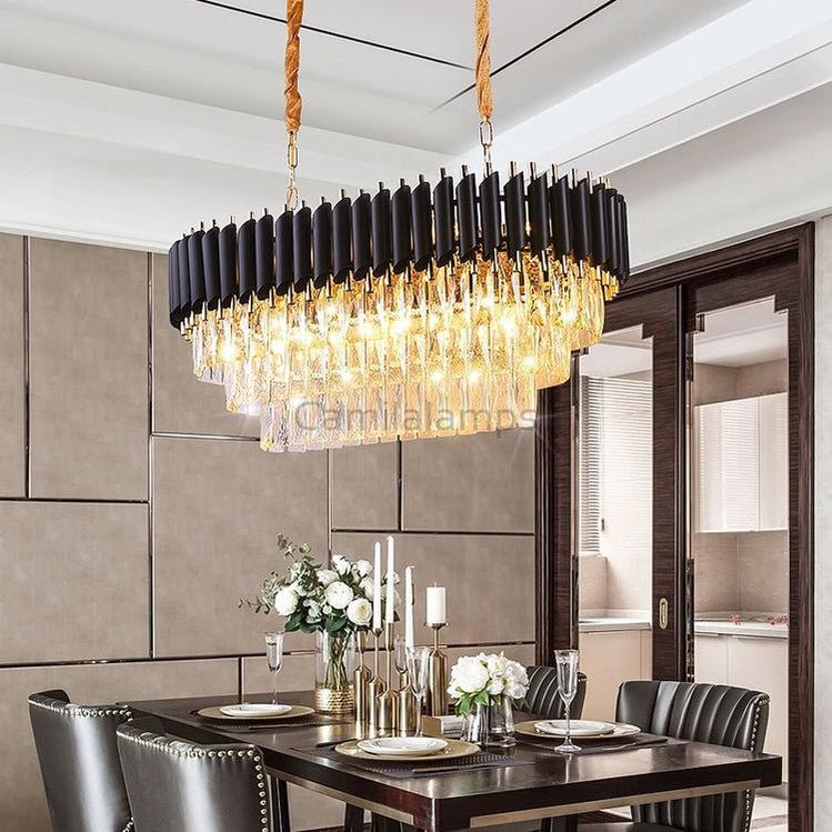 Sheila Oval Crystal Chandelier - Camilalamps - CA - A - 608