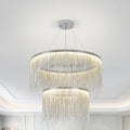 Cadena Two - Tier Chain Tassel Chandelier - Camilalamps - CAAA - 1Z0010
