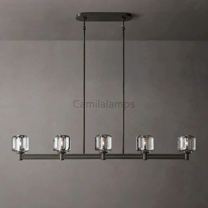 Demaret Linear Chandelier 54″ 72” - Camilalamps - DMEL - 542