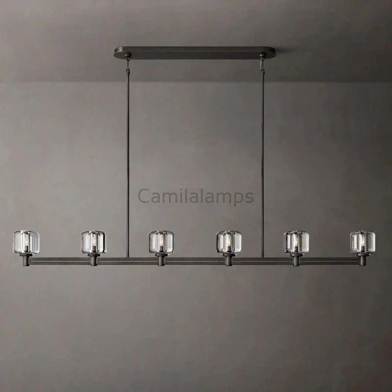 Demaret Linear Chandelier 54″ 72” - Camilalamps - CAA - 10015A1