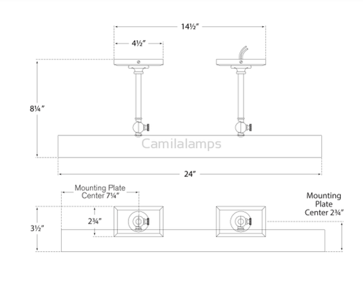 Soliy Makeup Picture Light - Camilalamps - CA - SLPL - 01