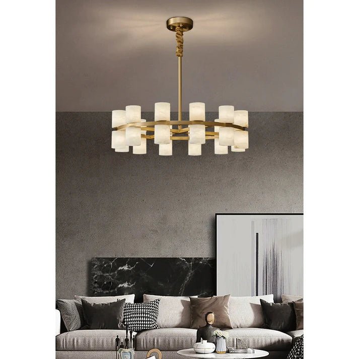 Modern Tabitha Alabaster Chandelier - Camilalamps - CAA - 1Z0191