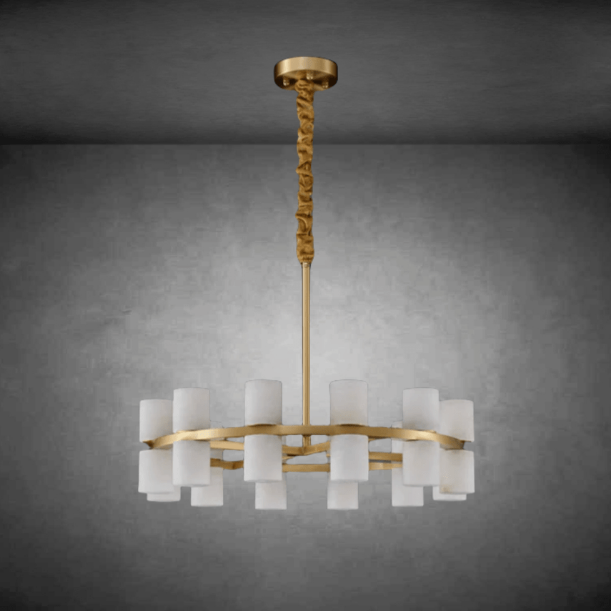 Modern Tabitha Alabaster Chandelier - Camilalamps - CAA - 1Z0191