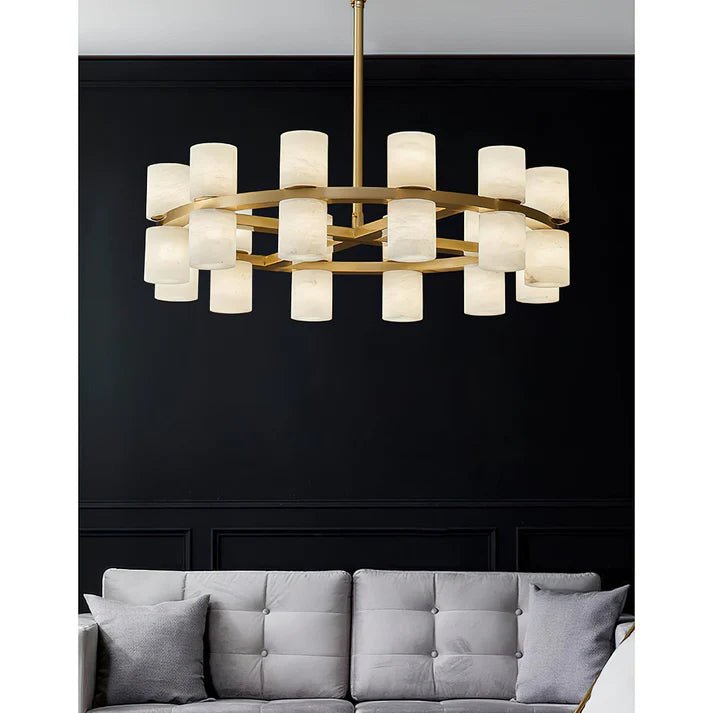 Modern Tabitha Alabaster Chandelier - Camilalamps - CAA - 1Z0191