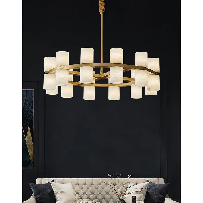 Modern Tabitha Alabaster Chandelier - Camilalamps - CAA - 1Z0191