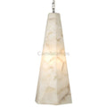 Tall Alabaster Tapered Hexagon Pendant Light - Camilalamps - CA - AL2024 - C2299