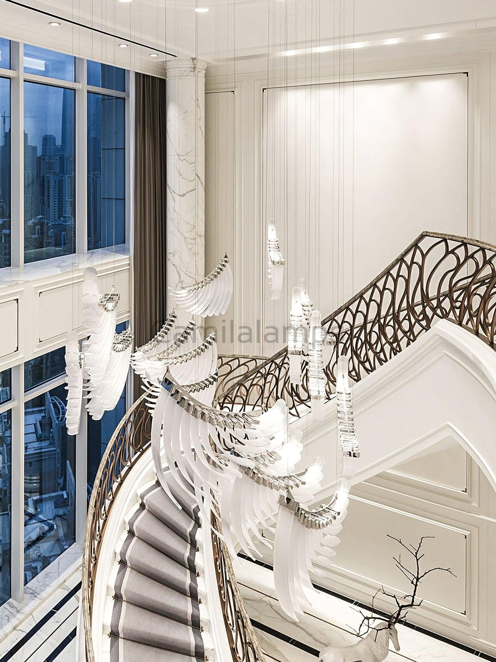 Tiered Palmette Chandelier - Camilalamps - VK202210211418 - 01