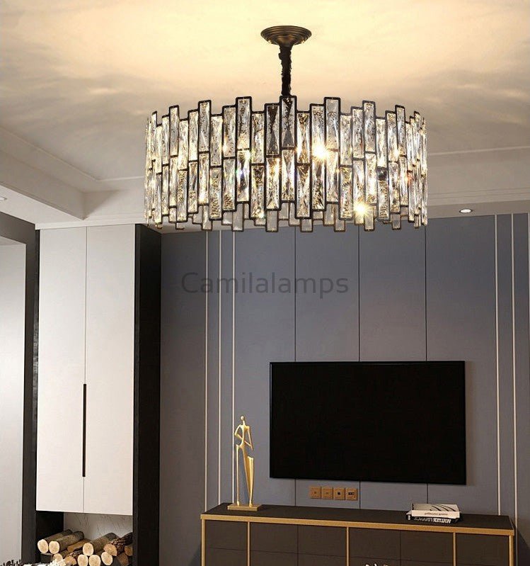 Palo Crystal Round Chandelier - Camilalamps - CA - A - 382