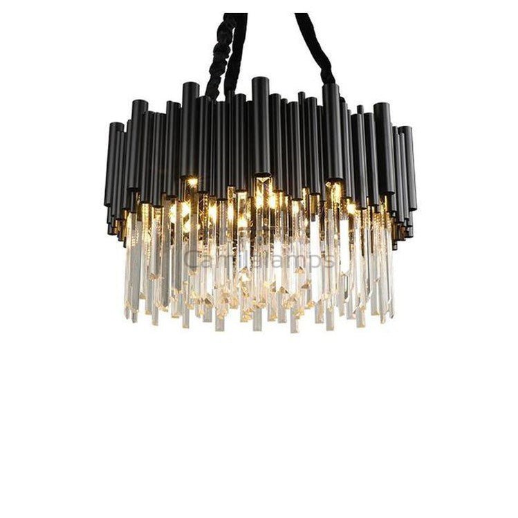 Viol Crystal Round Chandelier - Camilalamps - CA - A - 406