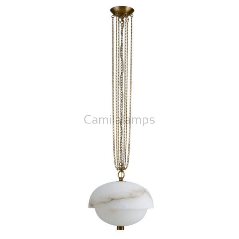 Volterra Alabaster LED Pendant 17” - Camilalamps - CA - AL2024 - C2242