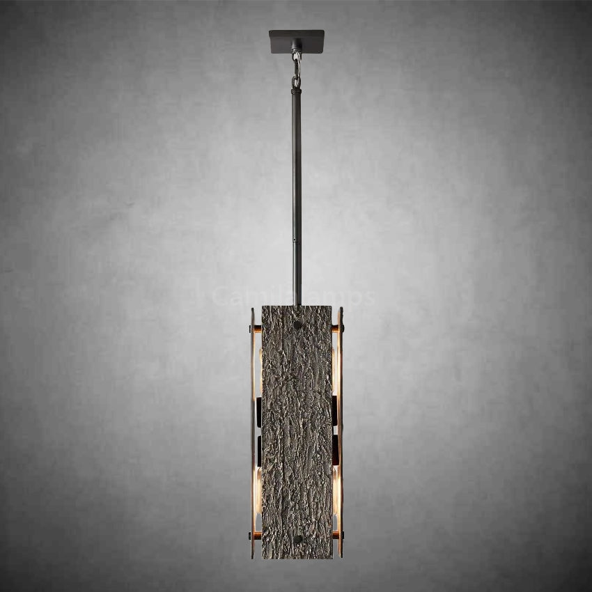 Veuvery Rectangular Pendant 19" - Camilalamps - CAA - 10024A4