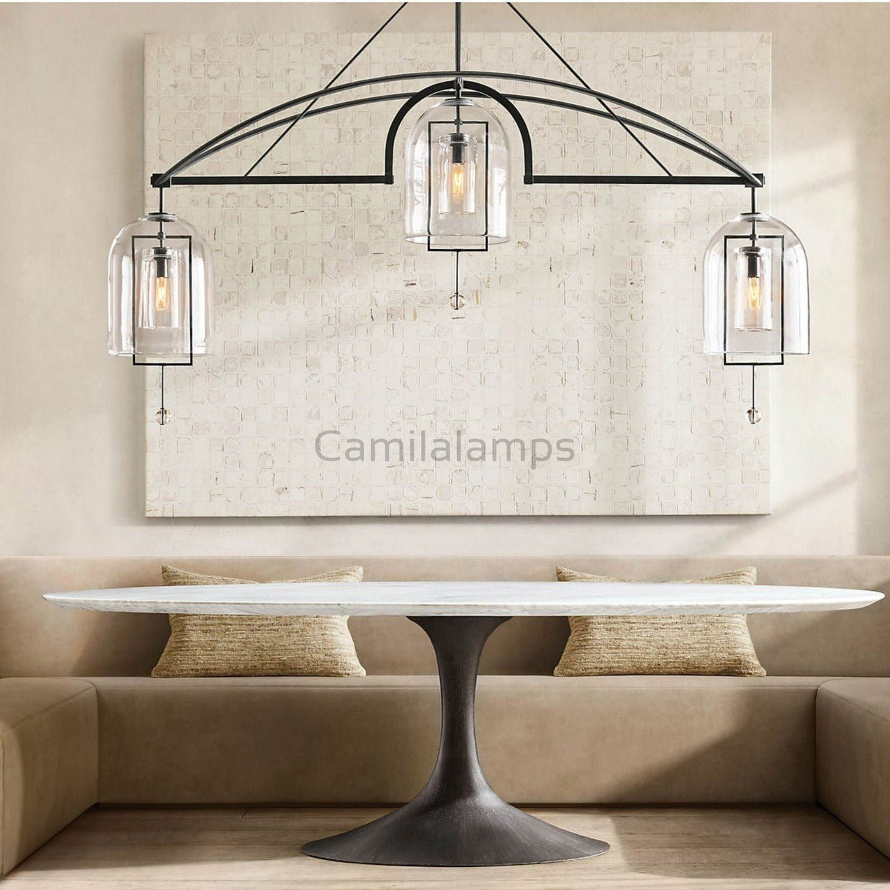 Fulcrun Linear Chandelier 73" 3 - Lights - Camilalamps - WEP - 0