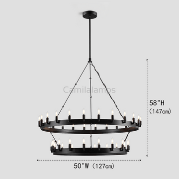 Jake Round 2 - Tier Chandelier - Camilalamps - CA - LI2024 - C5813