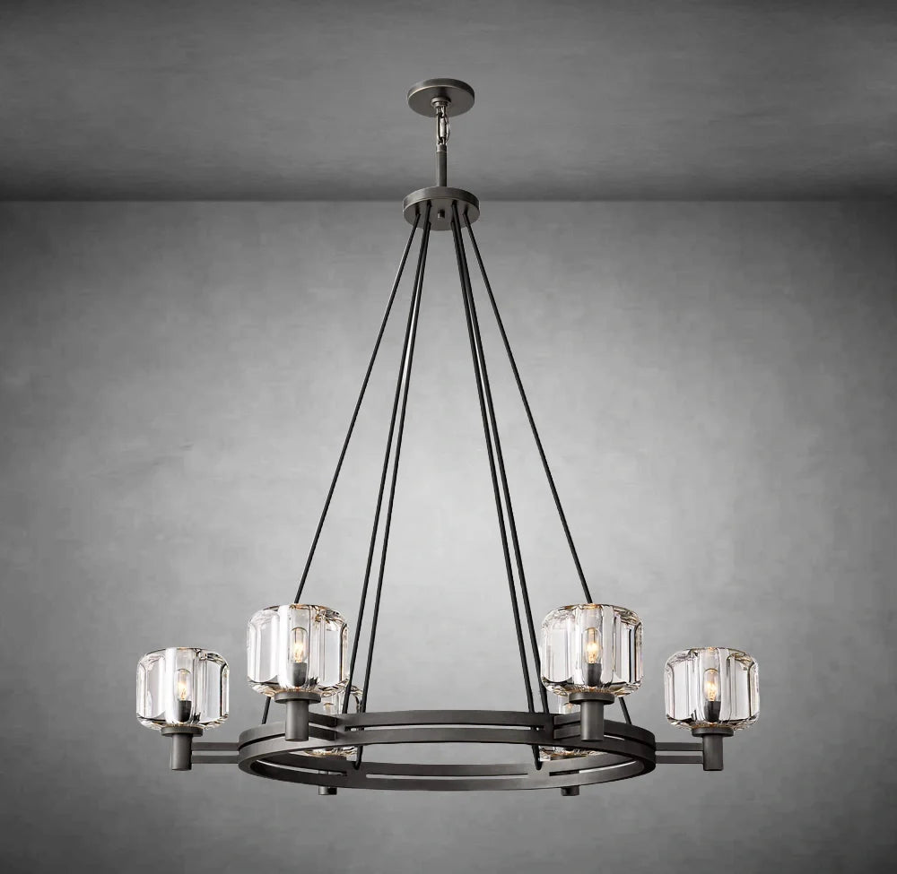 Demaket Round Chandelier Custom - Camilalamps - CA - RH - CH - 06