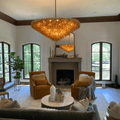 Chiaravalle Glass Modern Tiered Round Chandelier - Camilalamps - CAM1289