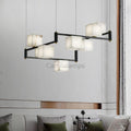 Alabaster Square Box Chandelier with 4/5/6/8/9 heads - Camilalamps - Alaba - 1635 - 9 Hea - Brass - 5