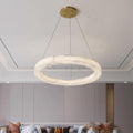 Marika Alabaster Ring Chandelier - Camilalamps - Marik - 1662 - 3 Rin - Brass - Warm - 11