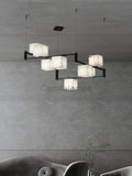 Alabaster Square Box Chandelier with 4/5/6/8/9 heads - Camilalamps - Alaba - 1635 - 9 Hea - Brass - 5