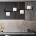 Alabaster Square Box Chandelier with 4/5/6/8/9 heads - Camilalamps - Alaba - 1635 - 9 Hea - Brass - 5