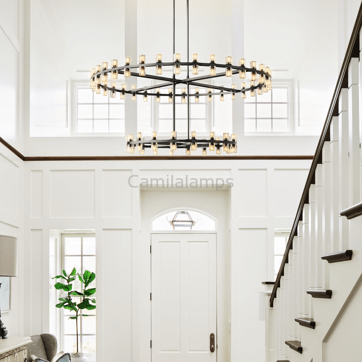 Arcachon Crystal 2 - Tier Round Chandelier 60“ - Camilalamps - CA - CH1022T60 - 1