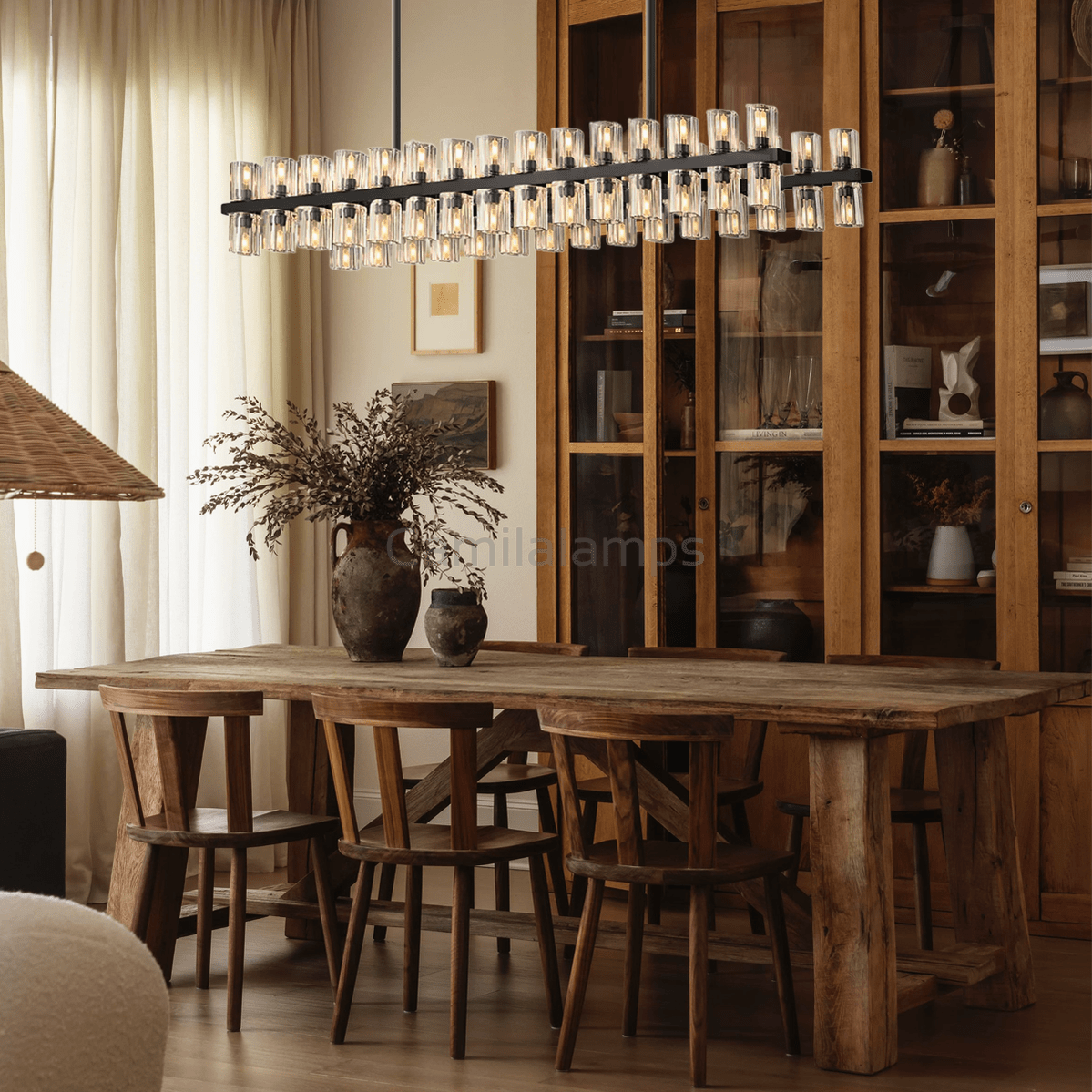 Arcachon Crystal Rectangular Chandelier48" 54" 72" - Camilalamps - CA - CH10254 - 2