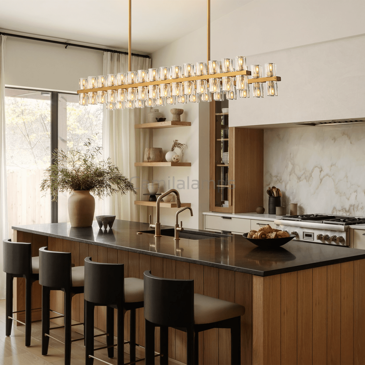 Arcachon Crystal Rectangular Chandelier48" 54" 72" - Camilalamps - CA - CH10254 - 2