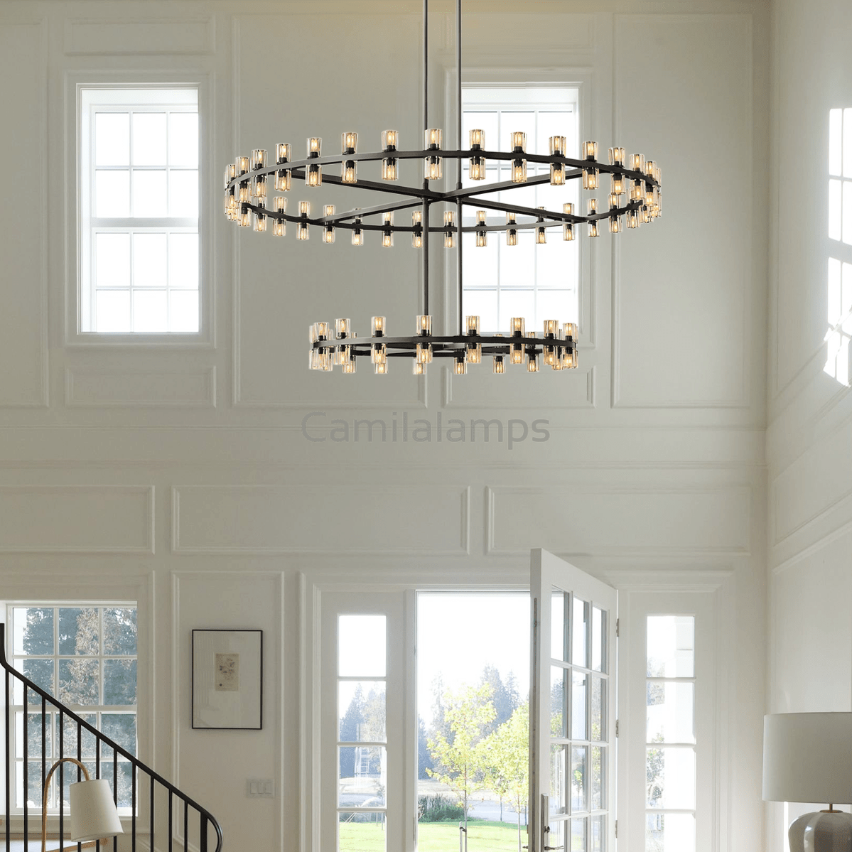 Arcachon Crystal 2 - Tier Round Chandelier 60“ - Camilalamps - CA - CH1022T60 - 1