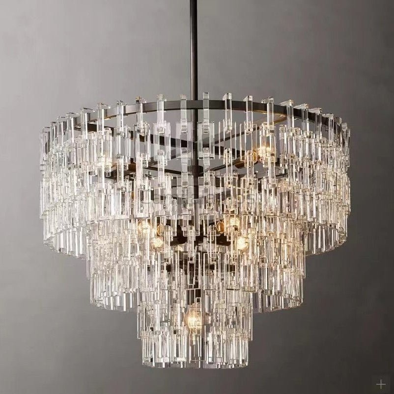 Marignan Tier K9 Crystal Round Chandelier - Camilalamps - CA0170