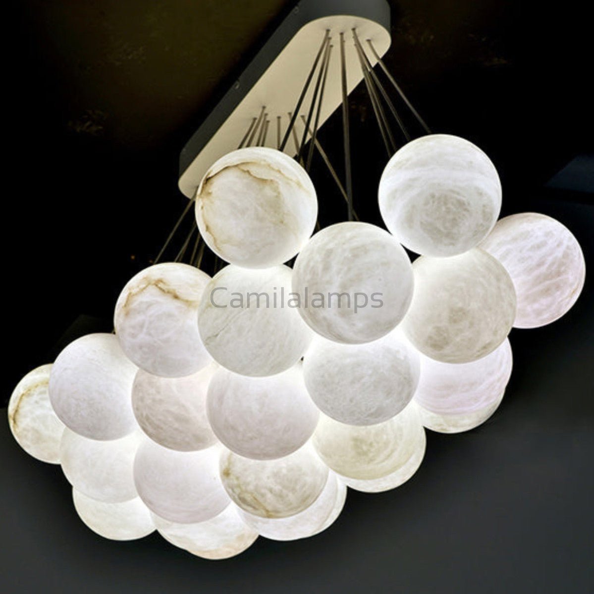 Cantus Alabaster Chandelier - Camilalamps - Cantu - 875 - 1