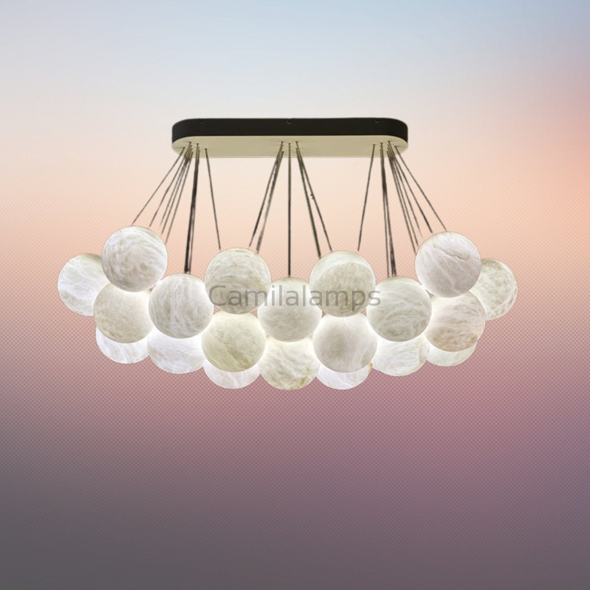 Cantus Alabaster Chandelier - Camilalamps - Cantu - 875 - 1