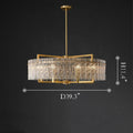 Classic Moire Crystal Round Chandelier - Camilalamps - CA - Moire - W39 - 3
