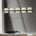 Alabaster Square Box Chandelier with 4/5/6/8/9 heads - Camilalamps - Alaba - 1635 - 9 Hea - Brass - 5