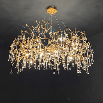 Avis Crystal Raindrop Branch Chandelier - Camilalamps - ILM0531