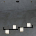 Alabaster Square Box Chandelier with 4/5/6/8/9 heads - Camilalamps - Alaba - 1635 - 9 Hea - Brass - 5