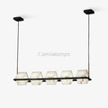 Alabaster Square Box Chandelier with 4/5/6/8/9 heads - Camilalamps - Alaba - 1635 - 9 Hea - Brass - 5