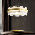 Alabaster Halo Chandelier 23.6''31.5'' - Camilalamps - Alaba - 1860 - Model - Brass - 3