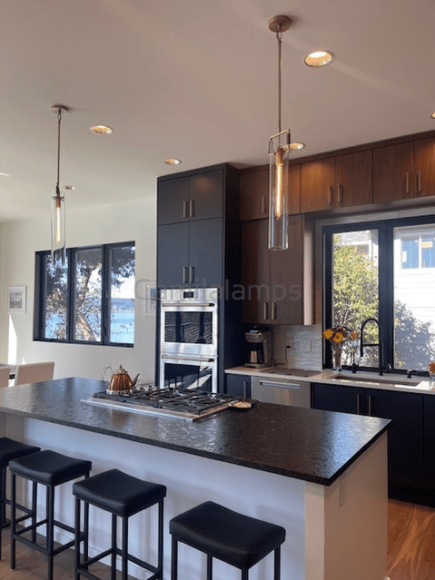 Juniper Modern Glass Island Pendant Light 12", 22" - Camilalamps - CAM1111