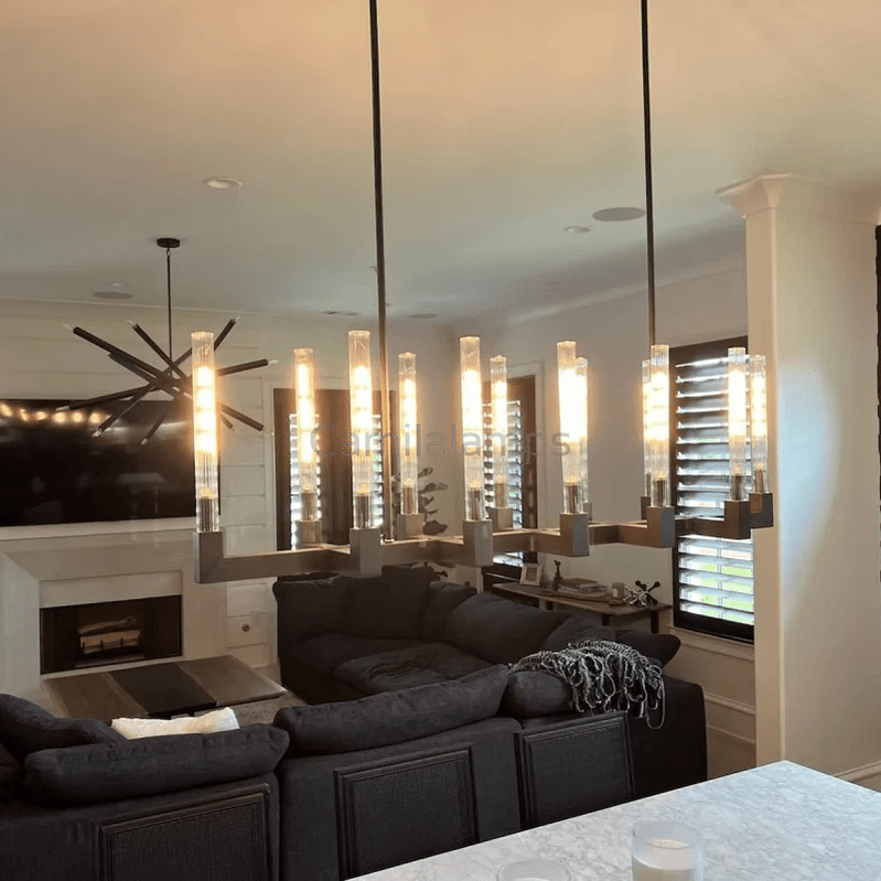 Cannel Linear Chandelier 55", 67" - Camilalamps - CAM1097