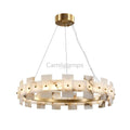 Alabaster Halo Chandelier 23.6''31.5'' - Camilalamps - Alaba - 1860 - Model - Brass - 3