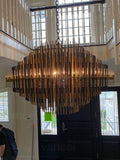 Emile Industrial Wind Round Chandelier 24