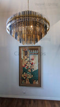 Emile Industrial Wind Round Chandelier 24