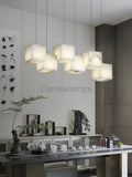 Alabaster Cubic Linear Chandelier - Camilalamps - Alabas - 00651