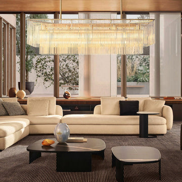 Amadeon Rectangular Chandelier 54" - Camilalamps - CA - Amadeon - RC07