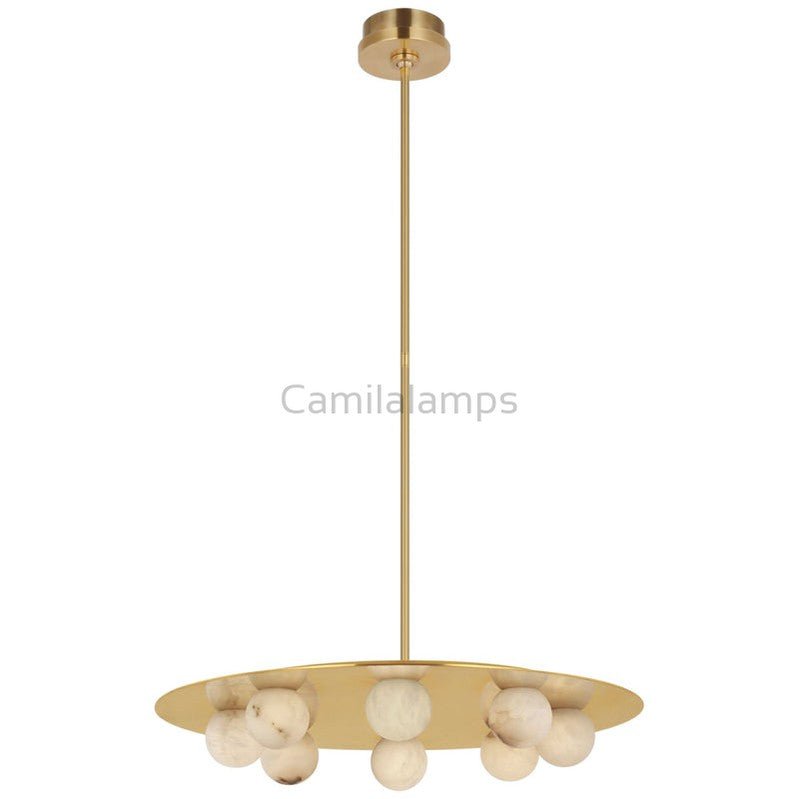Kelly Wearstler Alabaster Pertica 24" Eight Light Chandelier - Camilalamps - CA - AL2024 - C2307