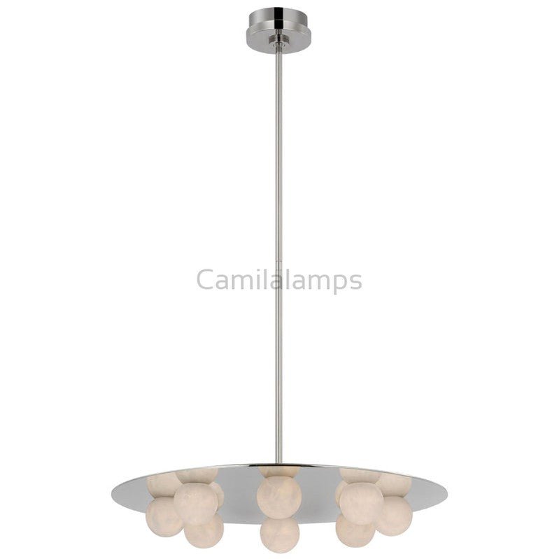 Kelly Wearstler Alabaster Pertica 24" Eight Light Chandelier - Camilalamps - CA - AL2024 - C2421