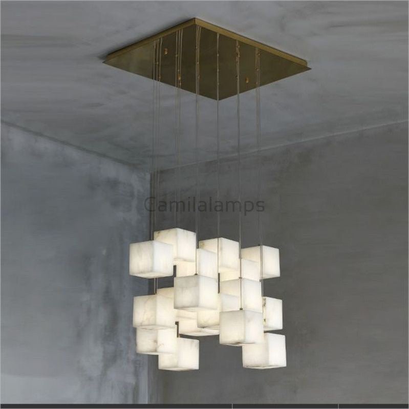 Kybos Alabaster Chandelier Light - Camilalamps - Kybos - 895 - 18 - Li - 4