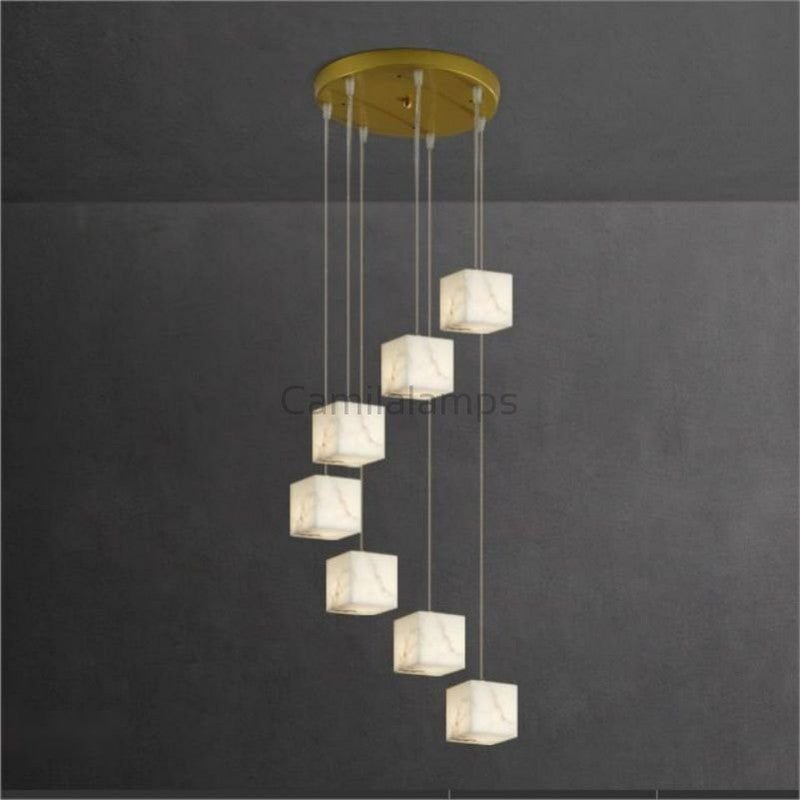 Kybos Alabaster Chandelier Light - Camilalamps - Kybos - 895 - 7 - Lig - 1