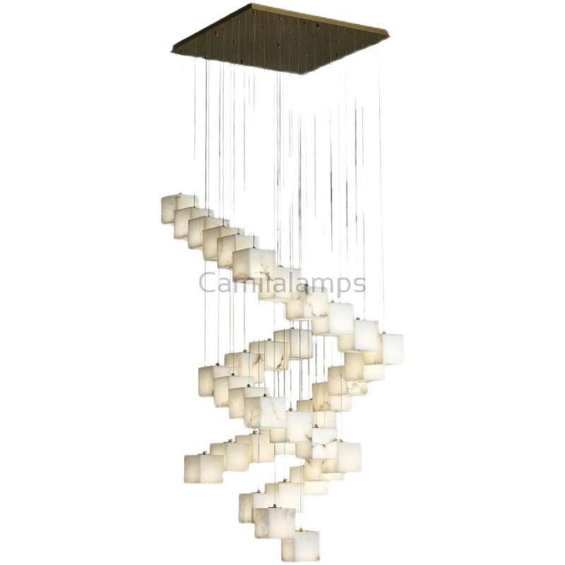 Kybos Alabaster Chandelier Light - Camilalamps - Kybos - 895 - 7 - Lig - 1