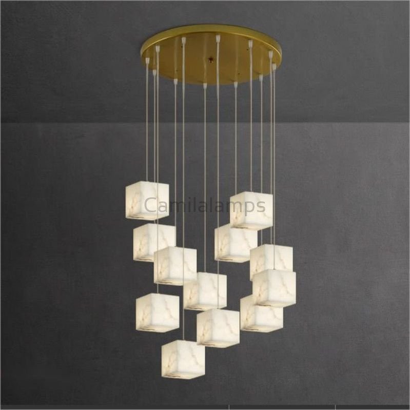 Kybos Alabaster Chandelier Light - Camilalamps - Kybos - 895 - 12 - Li - 3