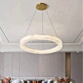 Kyklos Alabaster Chandelier Light - Camilalamps - Kyklo - 886 - 19.6